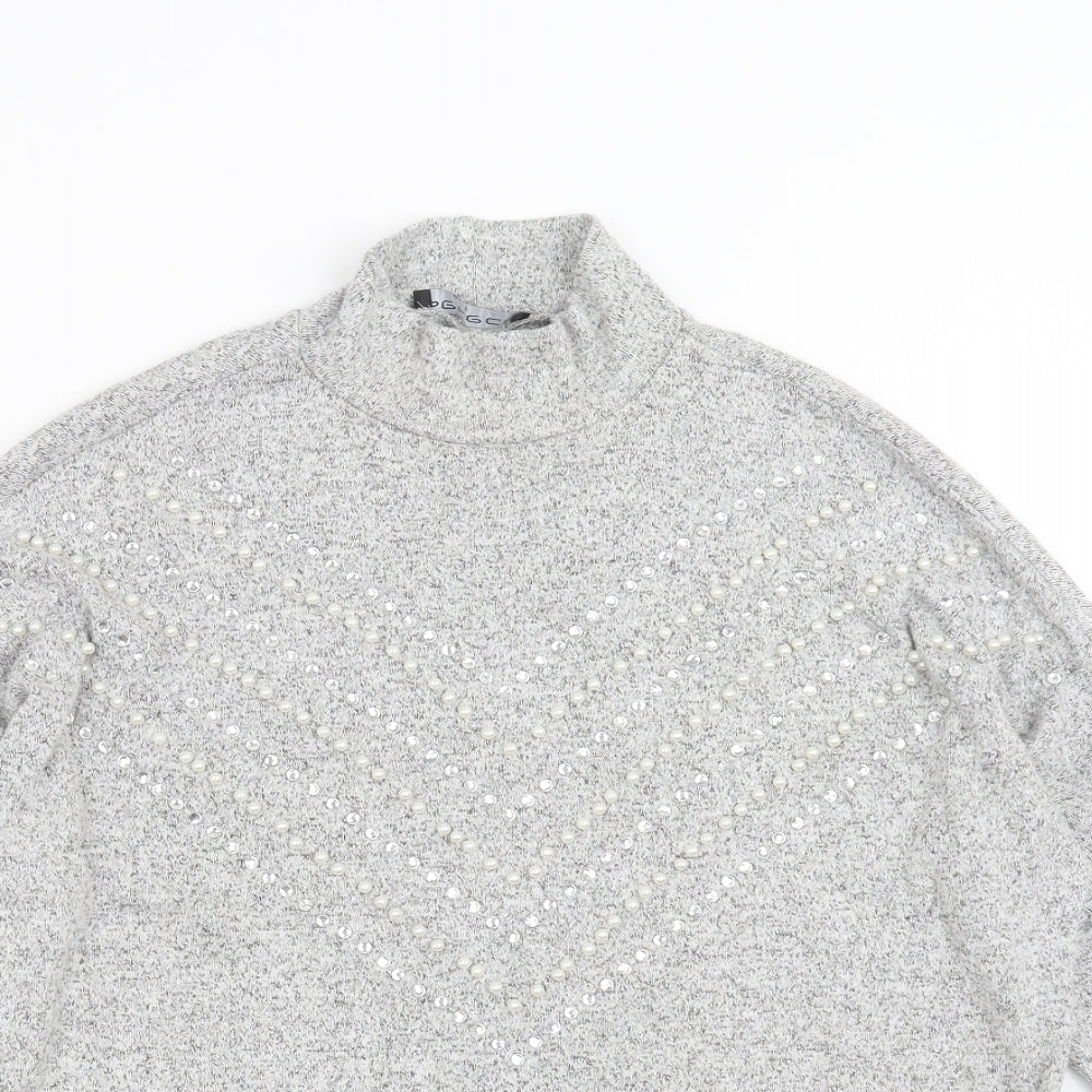 Womens UK Size S Select Grey Pullover Jumper
