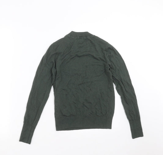 Womens UK Size XS H&M Green Pullover Jumper