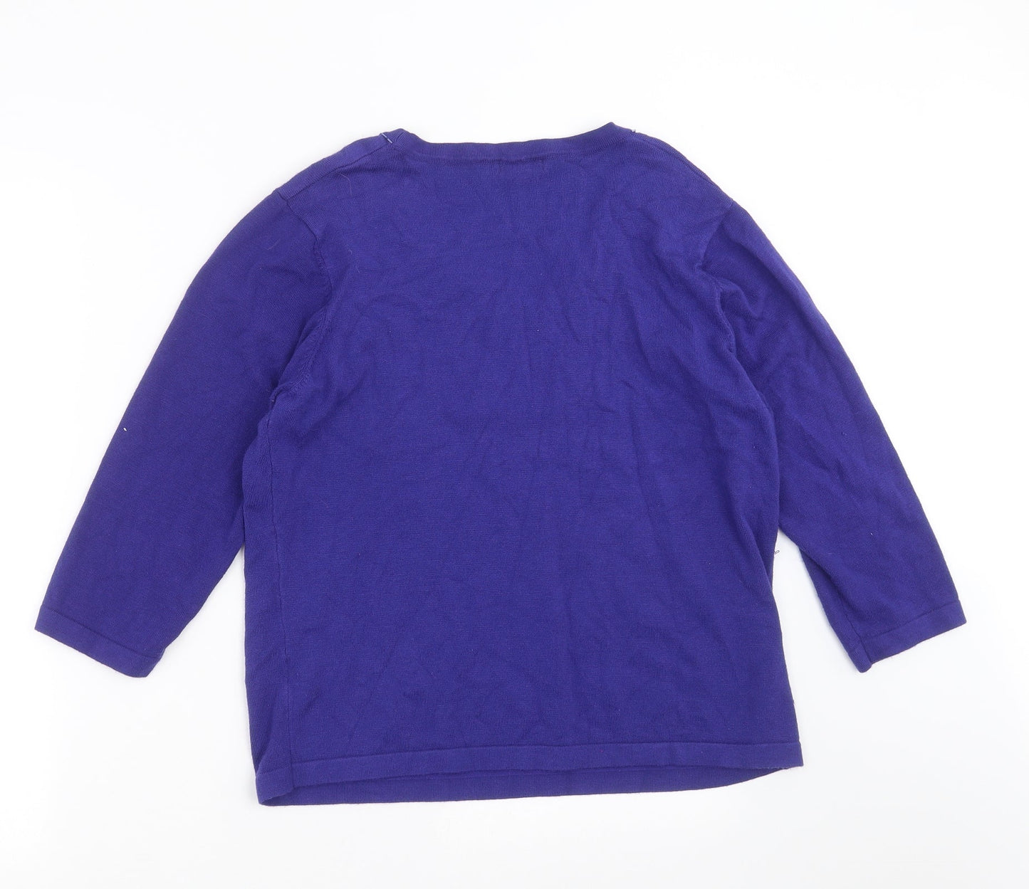 Womens UK Size L BM Blue Pullover Jumper