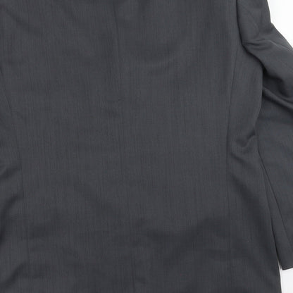 Mens UK Size 42 ZANTOS Regular Grey Suit Jacket