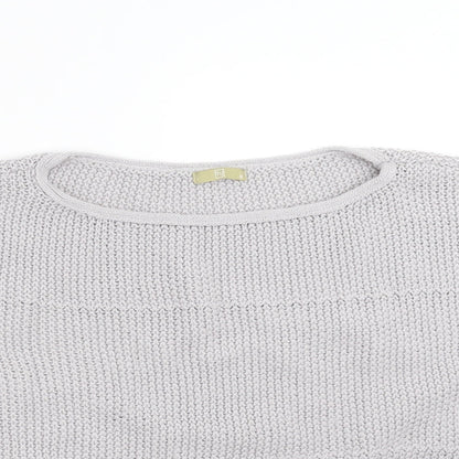 TU Womens Grey  Knit Pullover Jumper Size 12
