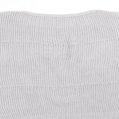 TU Womens Grey  Knit Pullover Jumper Size 12