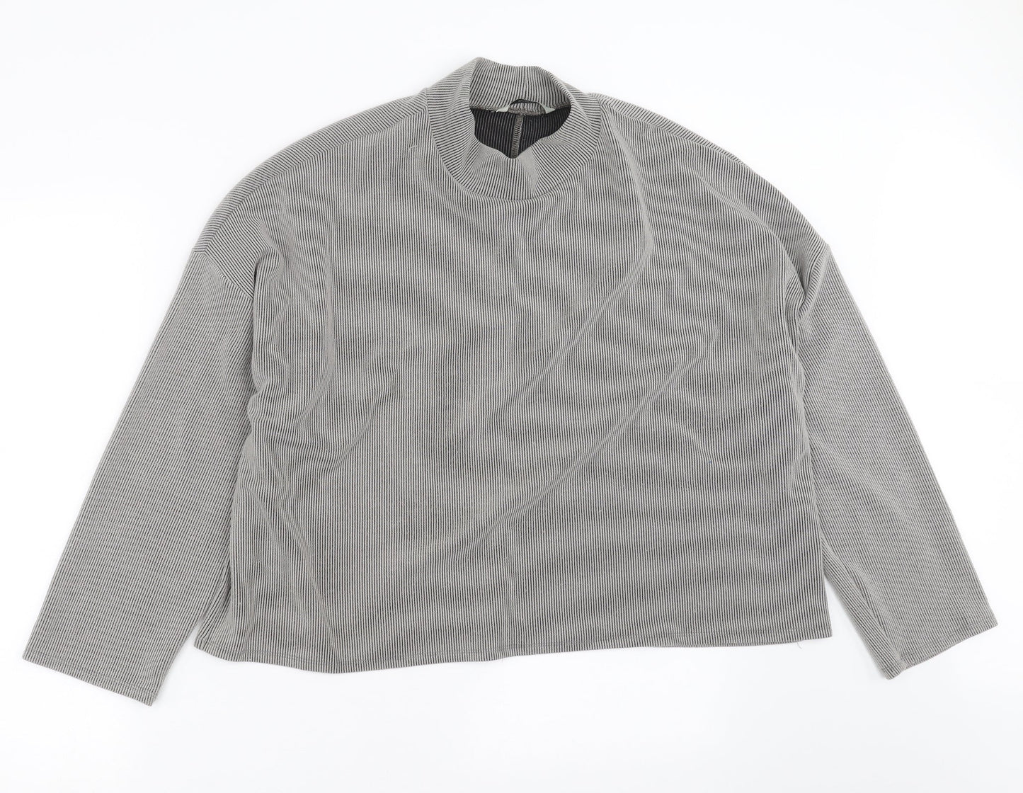 George Womens Grey Striped  Pullover Jumper Size 14