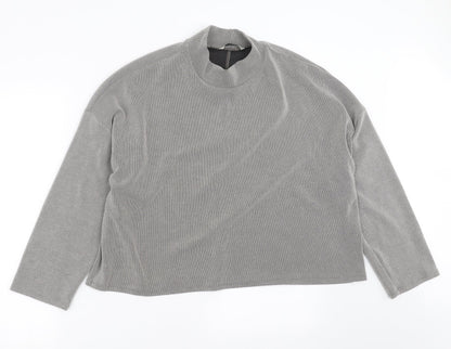 George Womens Grey Striped  Pullover Jumper Size 14