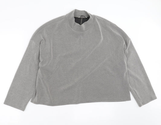 George Womens Grey Striped  Pullover Jumper Size 14