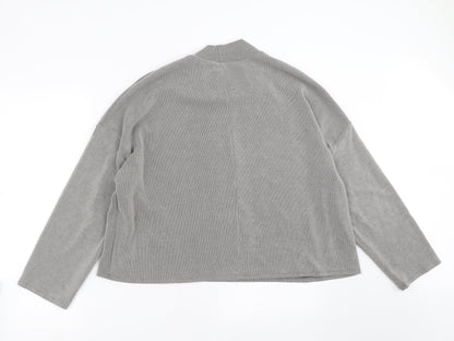 George Womens Grey Striped  Pullover Jumper Size 14