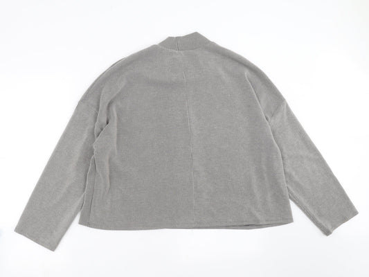 George Womens Grey Striped  Pullover Jumper Size 14