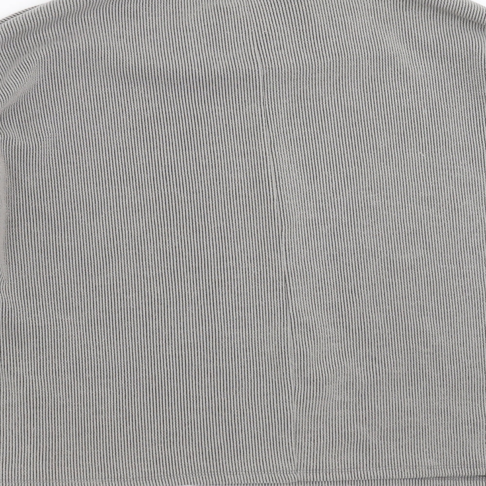 George Womens Grey Striped  Pullover Jumper Size 14