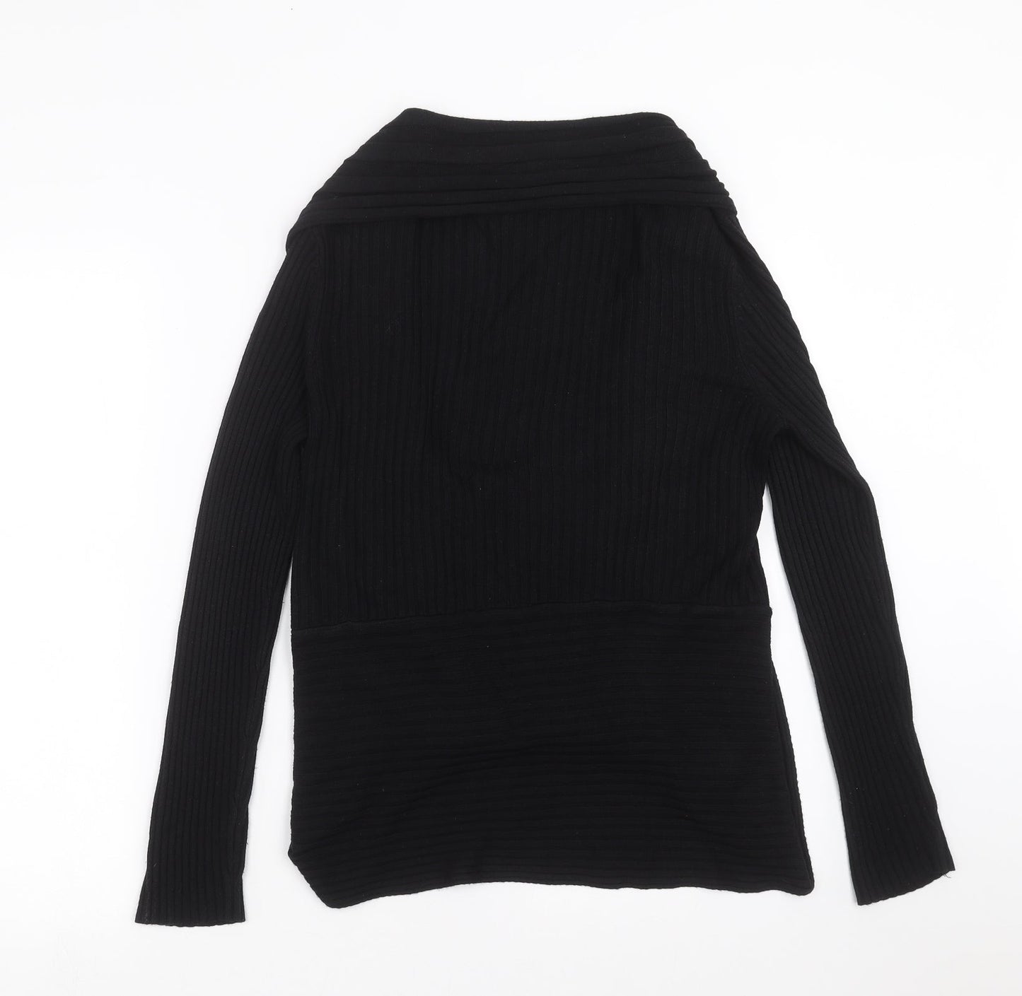 Womens UK Size M BM Black Cardigan Jumper