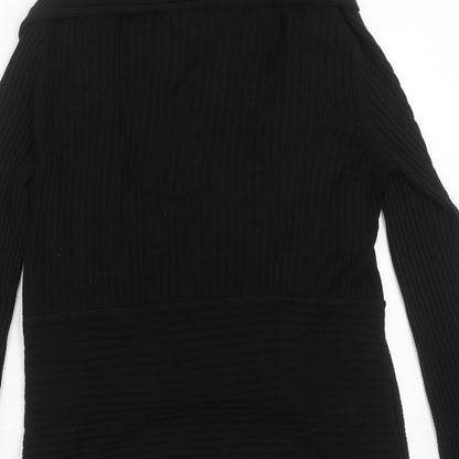 Womens UK Size M BM Black Cardigan Jumper