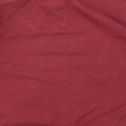 Topshop Womens Red Geometric  Pullover Jumper Size 6
