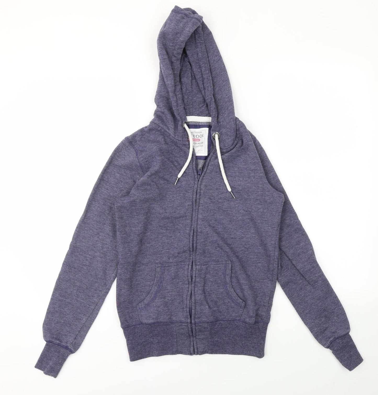Womens UK Size 8 New Look Blue Full Zip Jumper