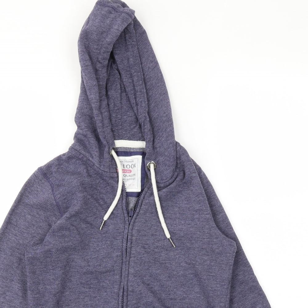 Womens UK Size 8 New Look Blue Full Zip Jumper