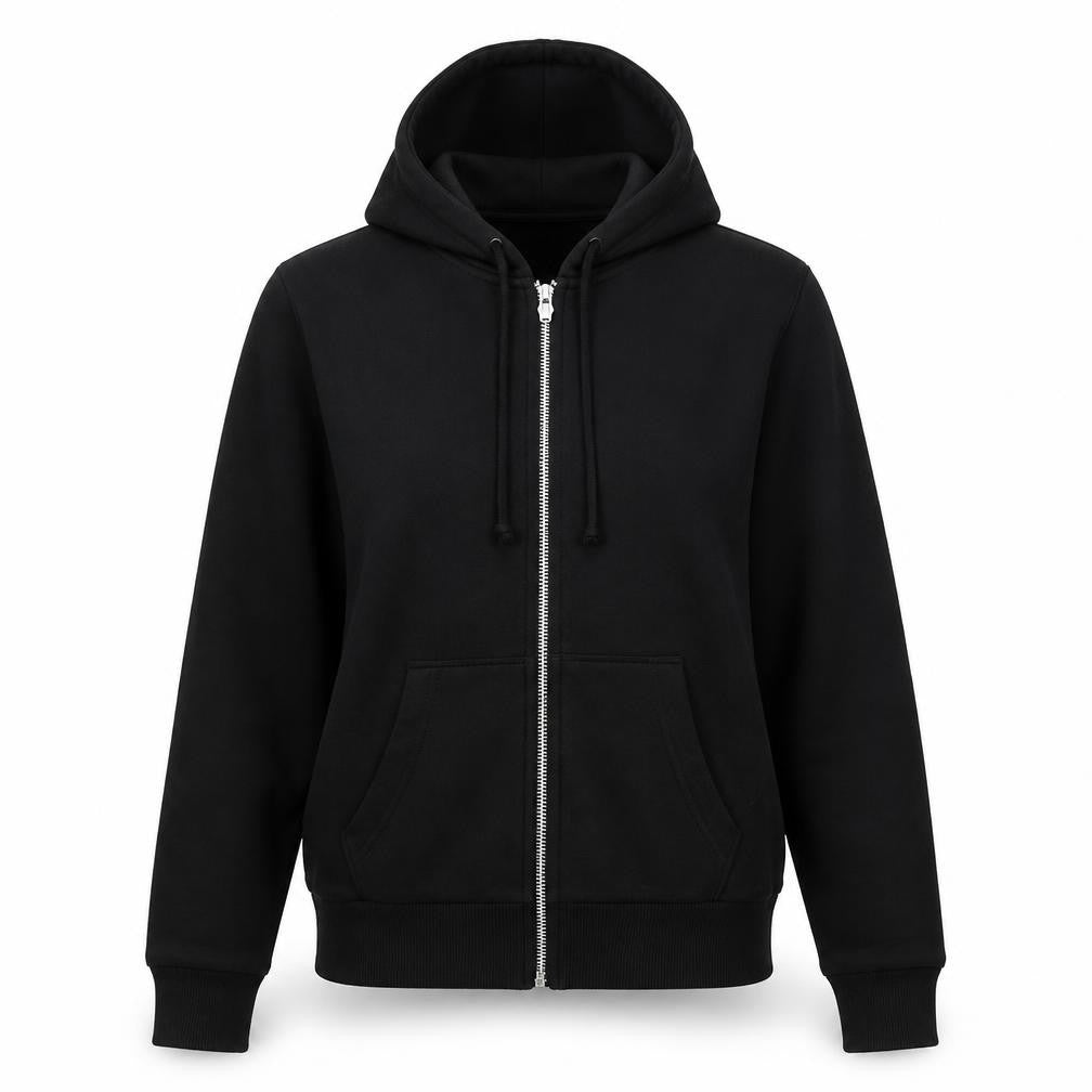 Womens UK Size S H&M Black Full Zip Jumper
