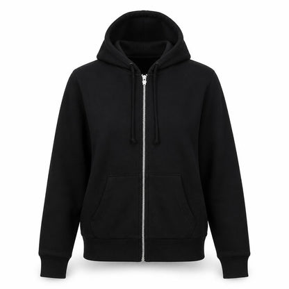 Womens UK Size S H&M Black Full Zip Jumper