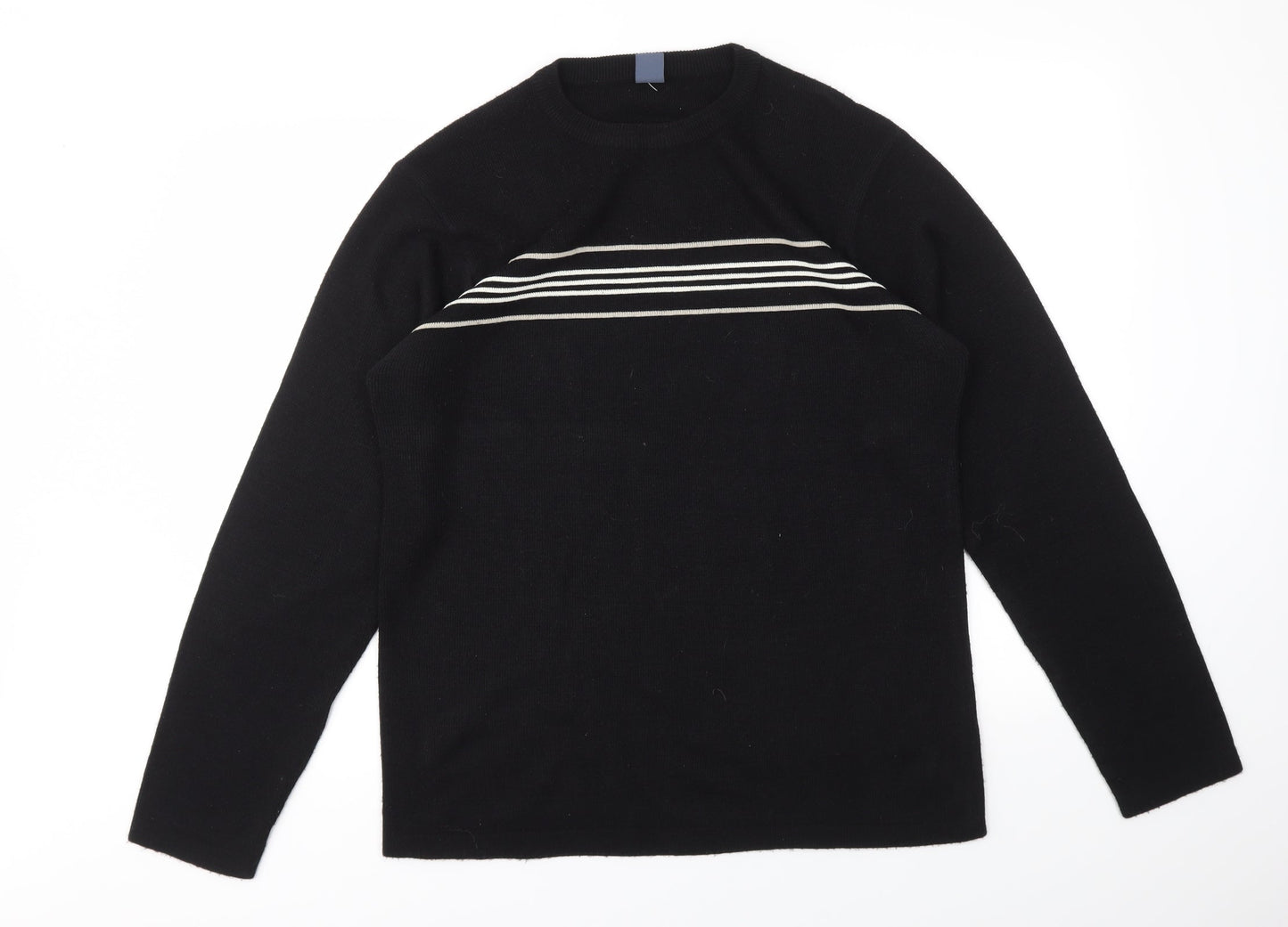 Mens UK Size XL Easy Black Pullover Sweatshirt