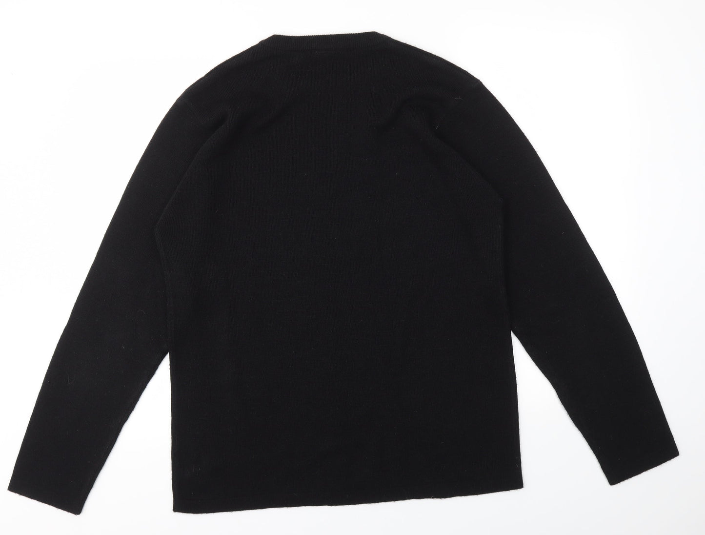 Mens UK Size XL Easy Black Pullover Sweatshirt