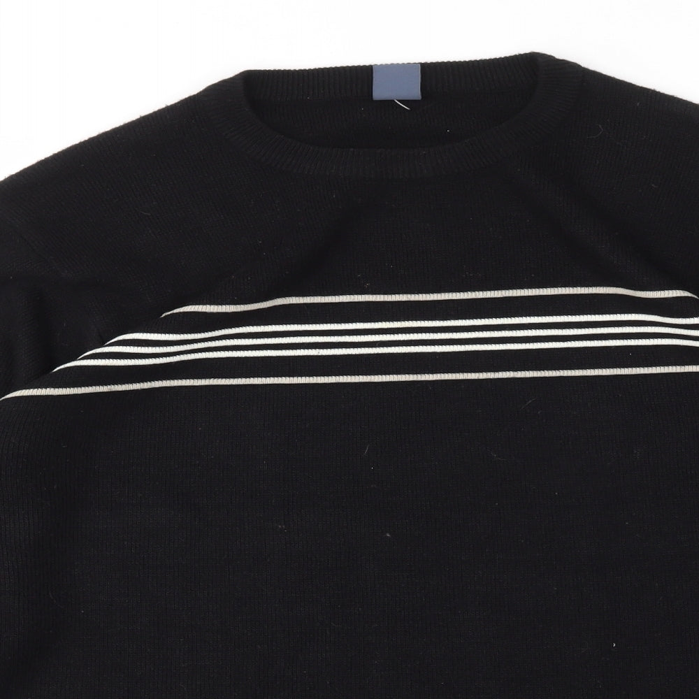 Mens UK Size XL Easy Black Pullover Sweatshirt