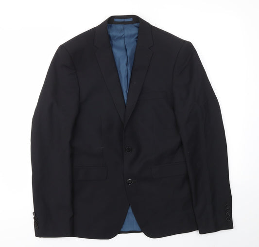 Mens UK Size 38 Burton Regular Black Suit Jacket