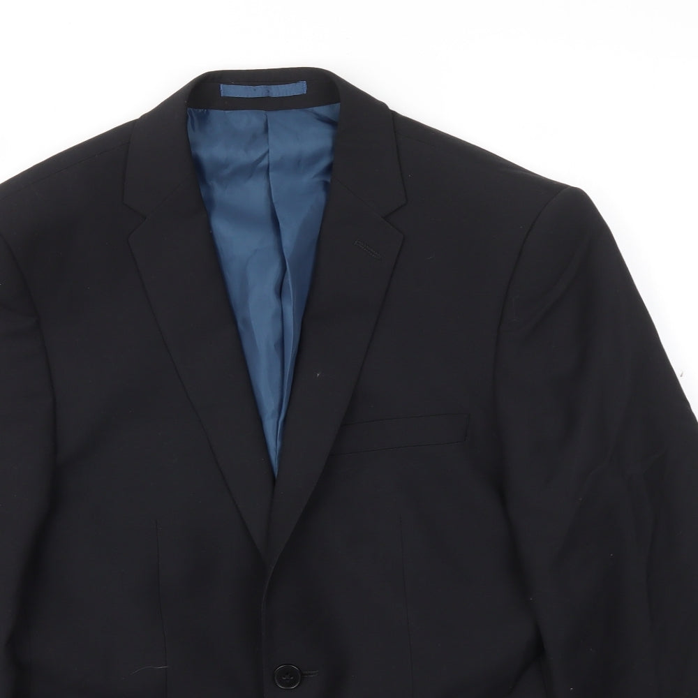 Mens UK Size 38 Burton Regular Black Suit Jacket