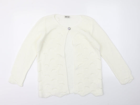 Womens UK Size M ENVY US Ivory Cardigan Jumper