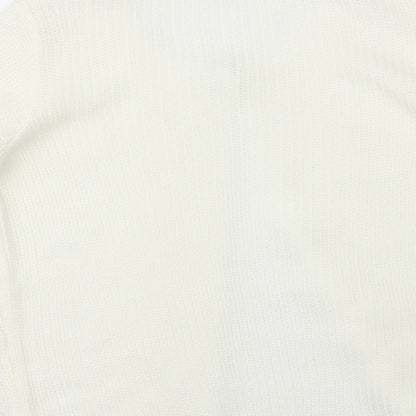 Womens UK Size M ENVY US Ivory Cardigan Jumper