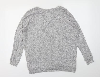 Womens UK Size 10 Matalan Grey Pullover Jumper