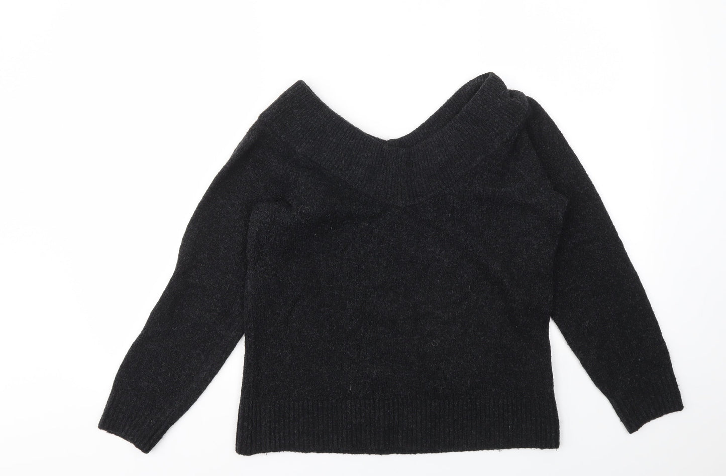 H&M Womens Grey   Pullover Sweatshirt Size S