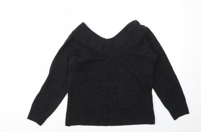 H&M Womens Grey   Pullover Sweatshirt Size S