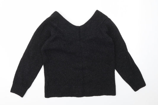 H&M Womens Grey   Pullover Sweatshirt Size S