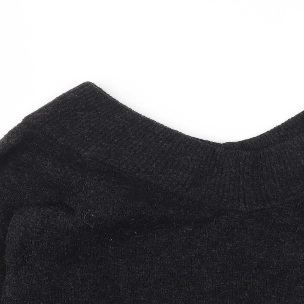 H&M Womens Grey   Pullover Sweatshirt Size S