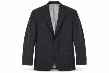 OUSTIN REED Mens Black Striped  Jacket Blazer Size 40