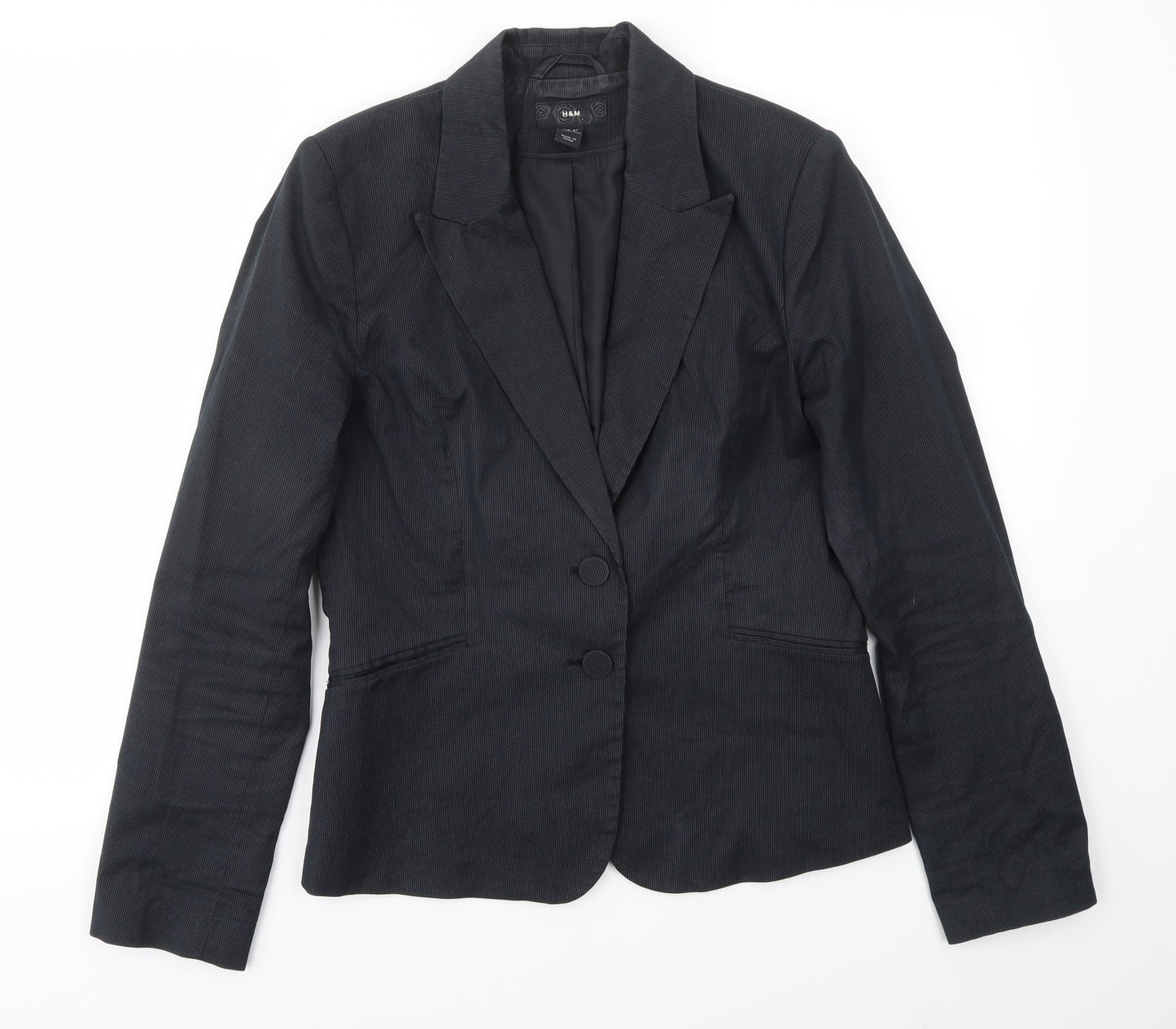 H&M Womens Blue   Jacket Blazer Size 10