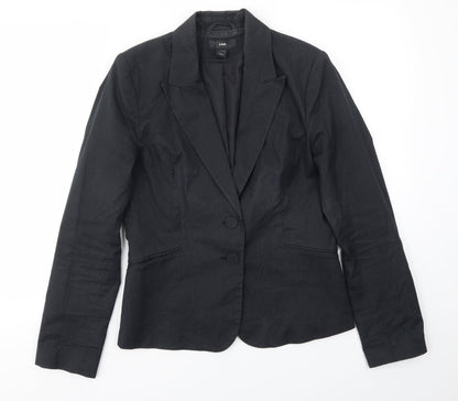 H&M Womens Blue   Jacket Blazer Size 10