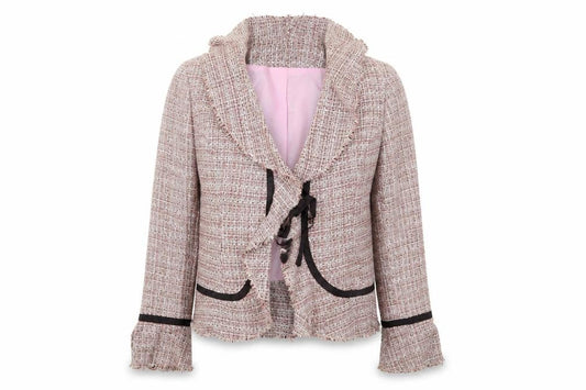 Front view of Kasper women’s orange jacket blazer, size M