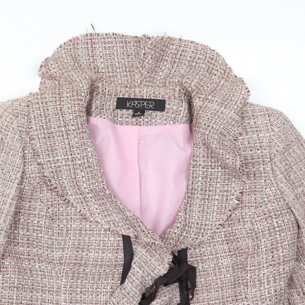 Kasper Womens Orange   Jacket Blazer Size M