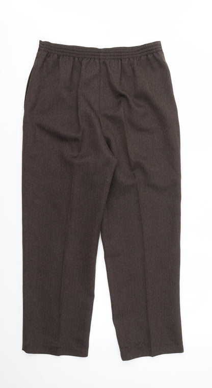 Womens UK Size 12 BHS Regular Fit  Brown Trousers