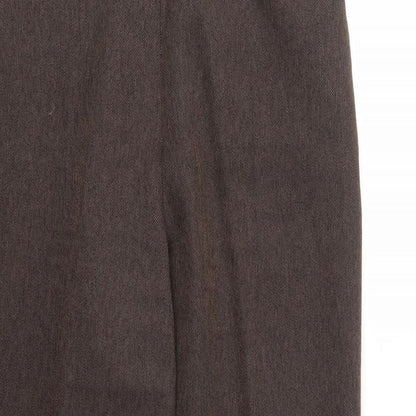 Womens UK Size 12 BHS Regular Fit  Brown Trousers