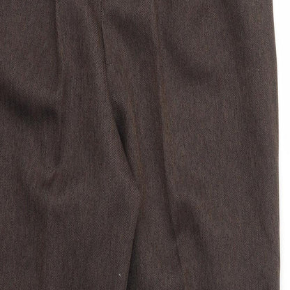 Womens UK Size 12 BHS Regular Fit  Brown Trousers