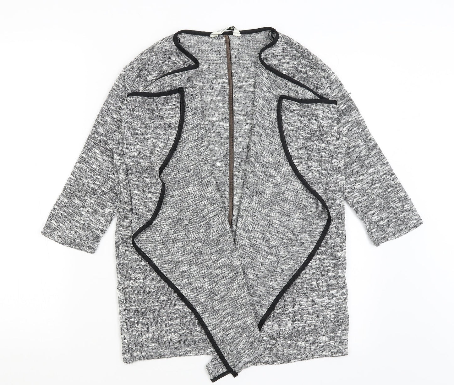 Womens UK Size M Miss Selfridge Grey Cardigan Jumper