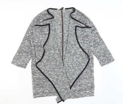 Womens UK Size M Miss Selfridge Grey Cardigan Jumper