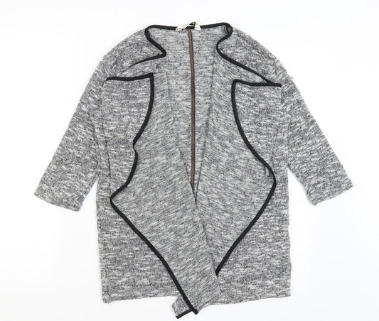 Womens UK Size M Miss Selfridge Grey Cardigan Jumper