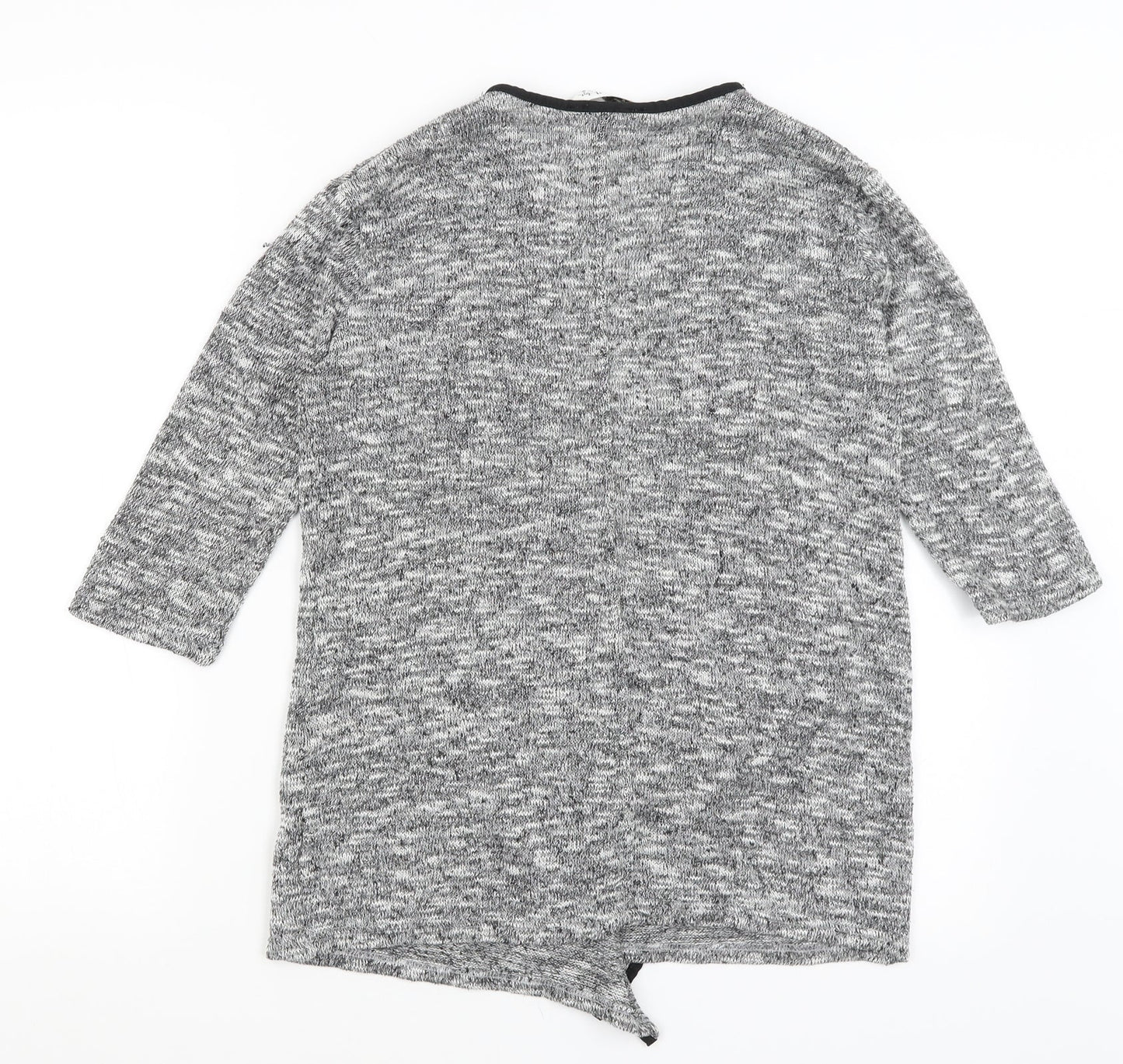 Womens UK Size M Miss Selfridge Grey Cardigan Jumper