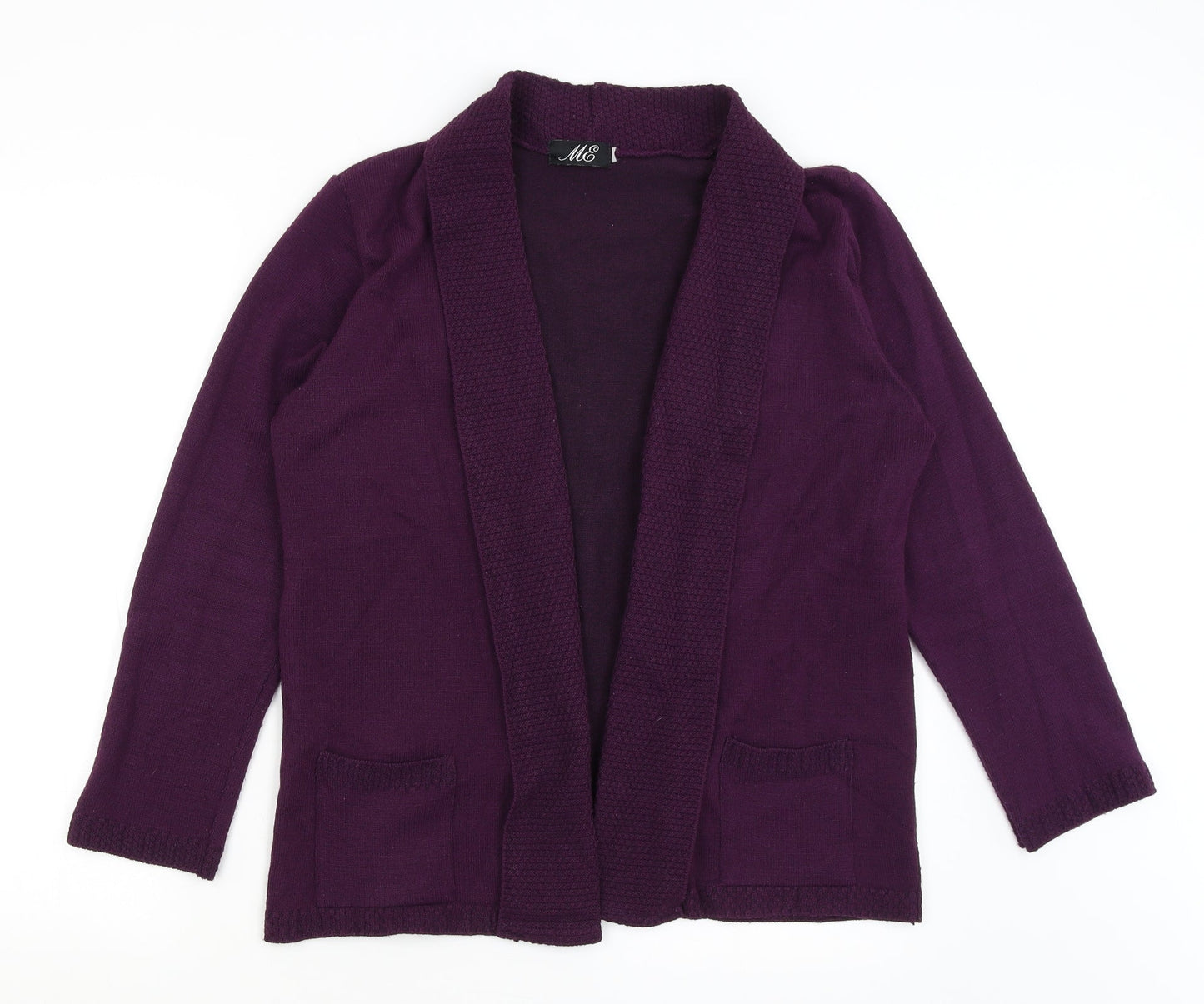 Womens UK Size M ME Purple Cardigan Jumper