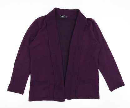 Womens UK Size M ME Purple Cardigan Jumper
