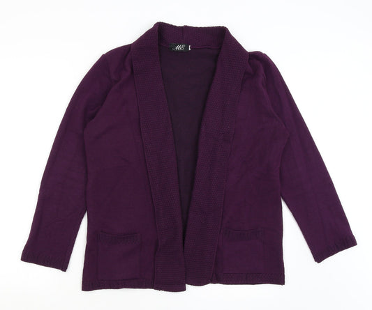 Womens UK Size M ME Purple Cardigan Jumper