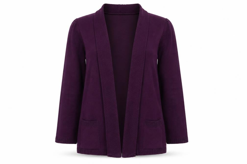 Womens UK Size M ME Purple Cardigan Jumper
