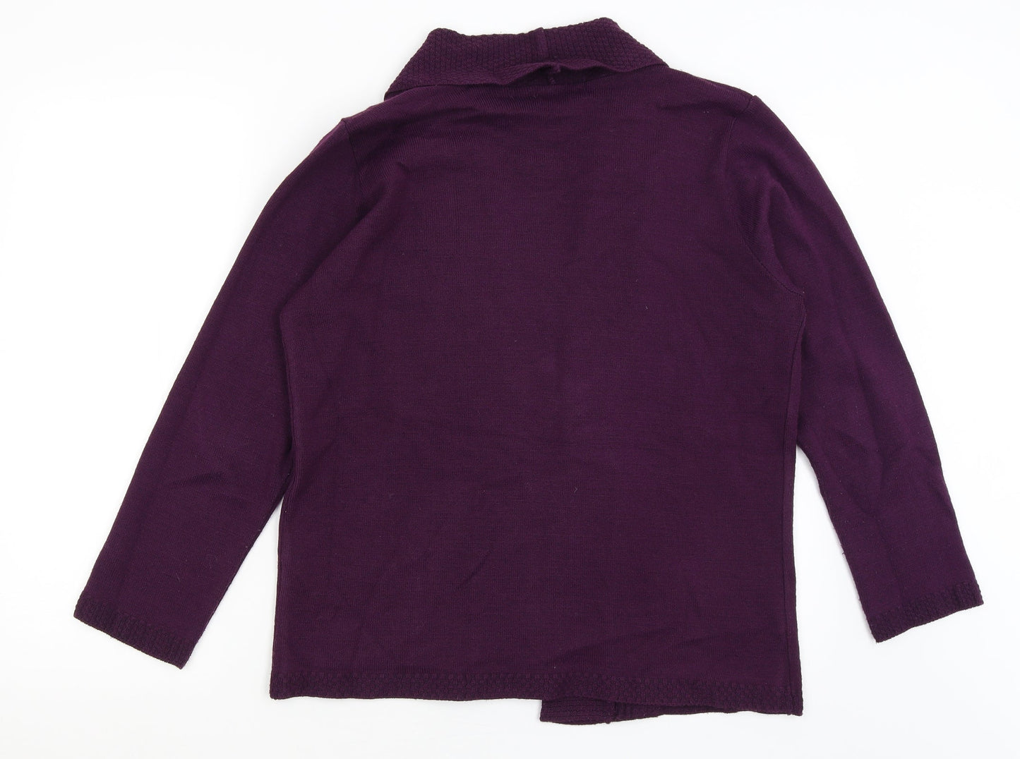 Womens UK Size M ME Purple Cardigan Jumper