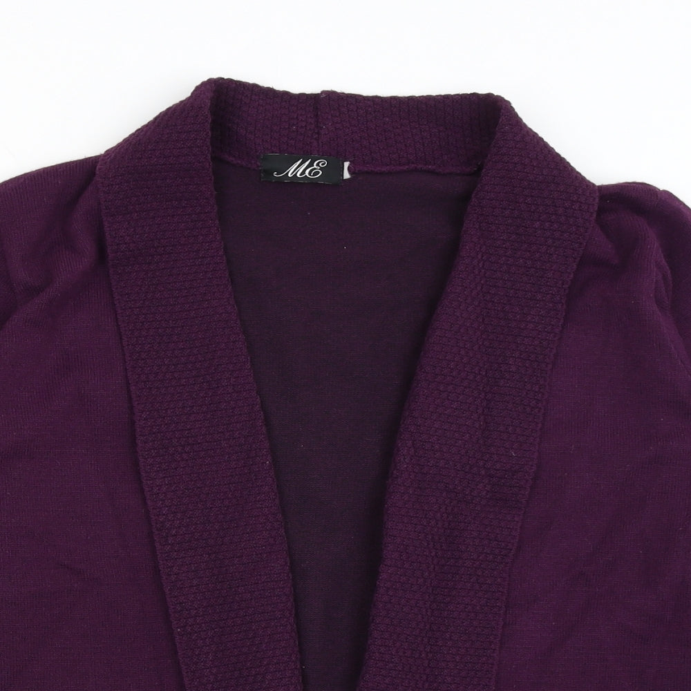 Womens UK Size M ME Purple Cardigan Jumper