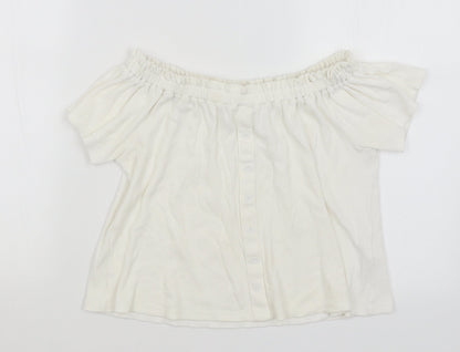 Primark Girls White   Basic T-Shirt Size 11-12 Years